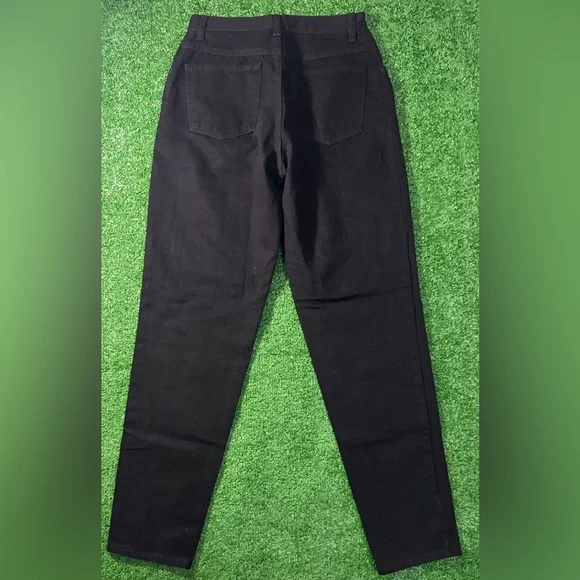 Vintage Wrangler Jeans Womens 10x32 Black Made USA High Rise Tapered Fit Western - Picture 6 of 6